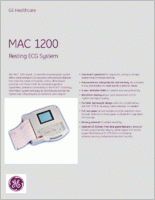 GE MAC 1200 Interpretive Resting EKG 2014042-001 brochure